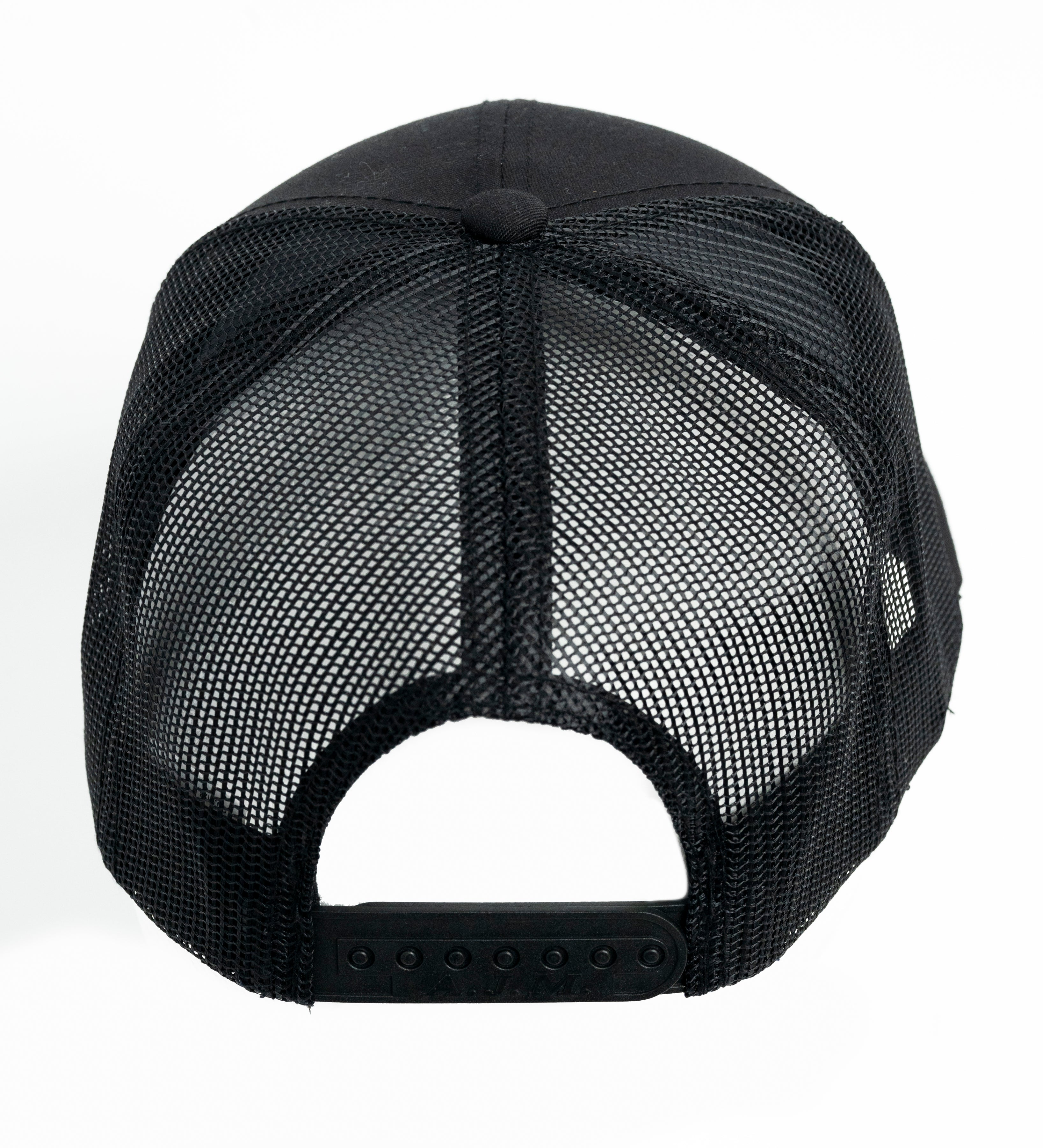 Casquette 7 panneaux noire avec écusson chasse avec chien