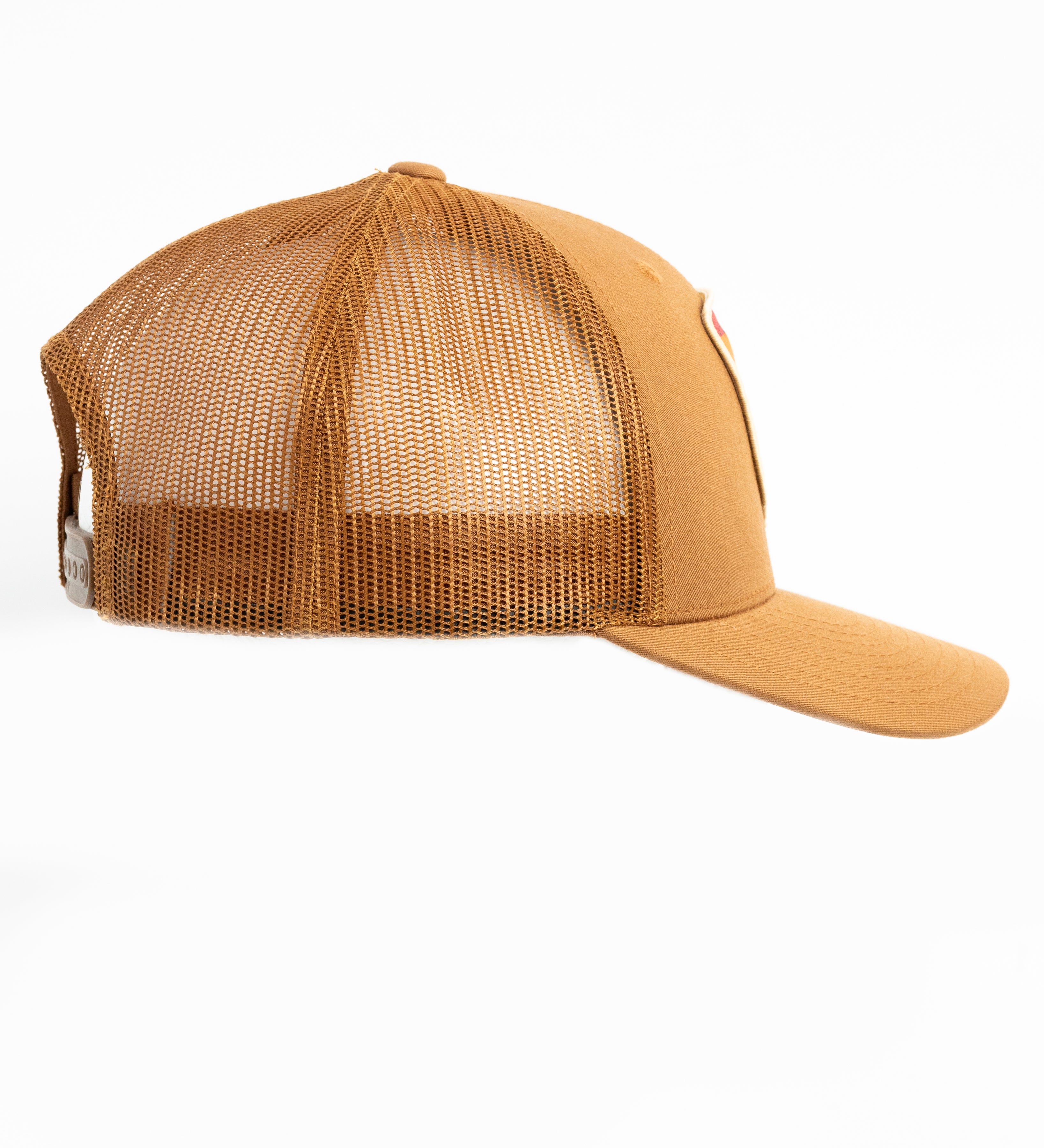 Casquette caramel avec écusson chasse avec chien