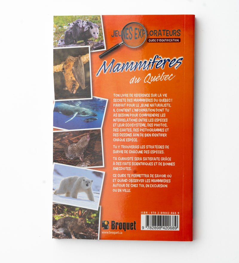 Livre Jeunes explorateurs mammifère du Québec