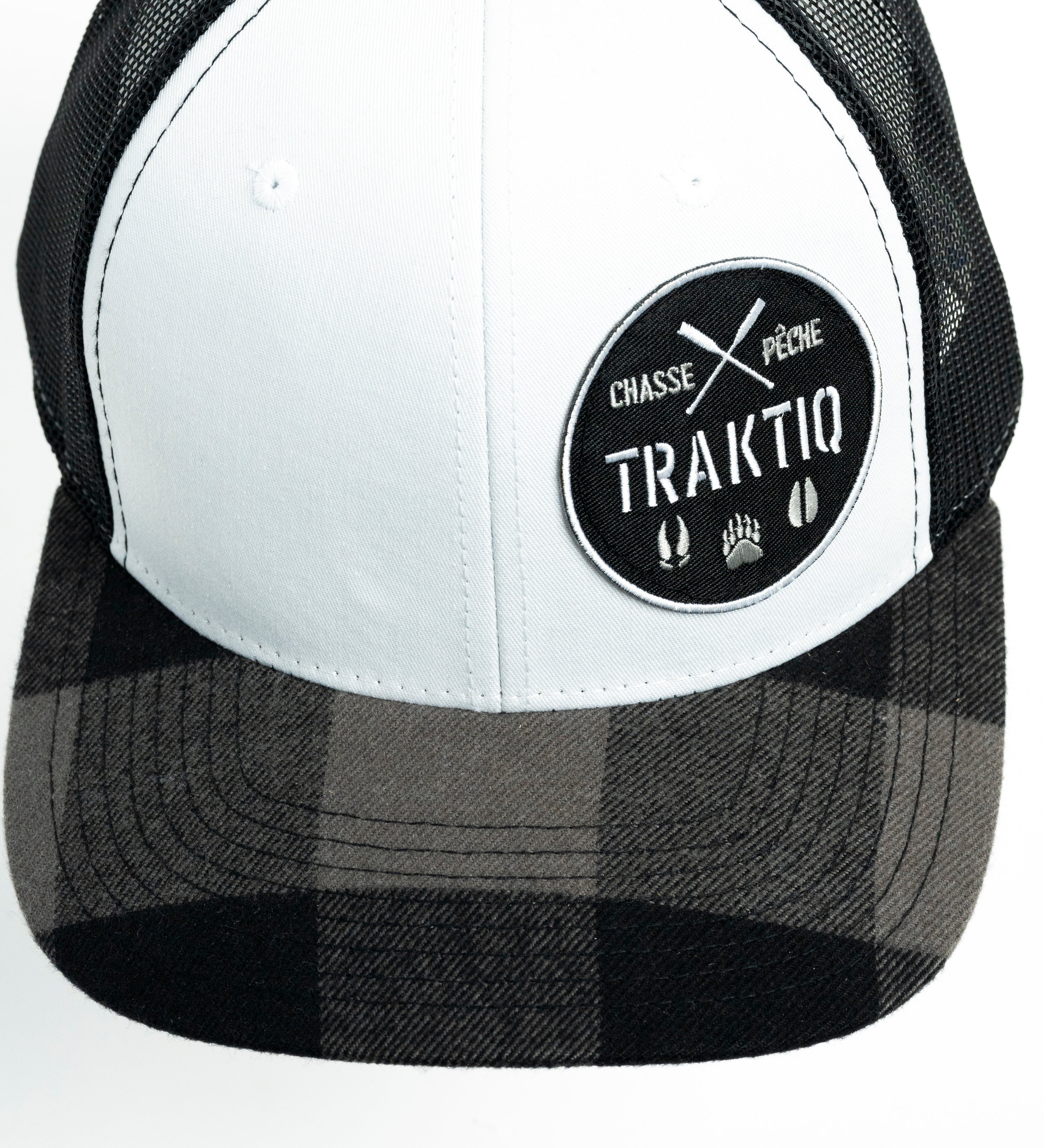 Casquette blanche et noir