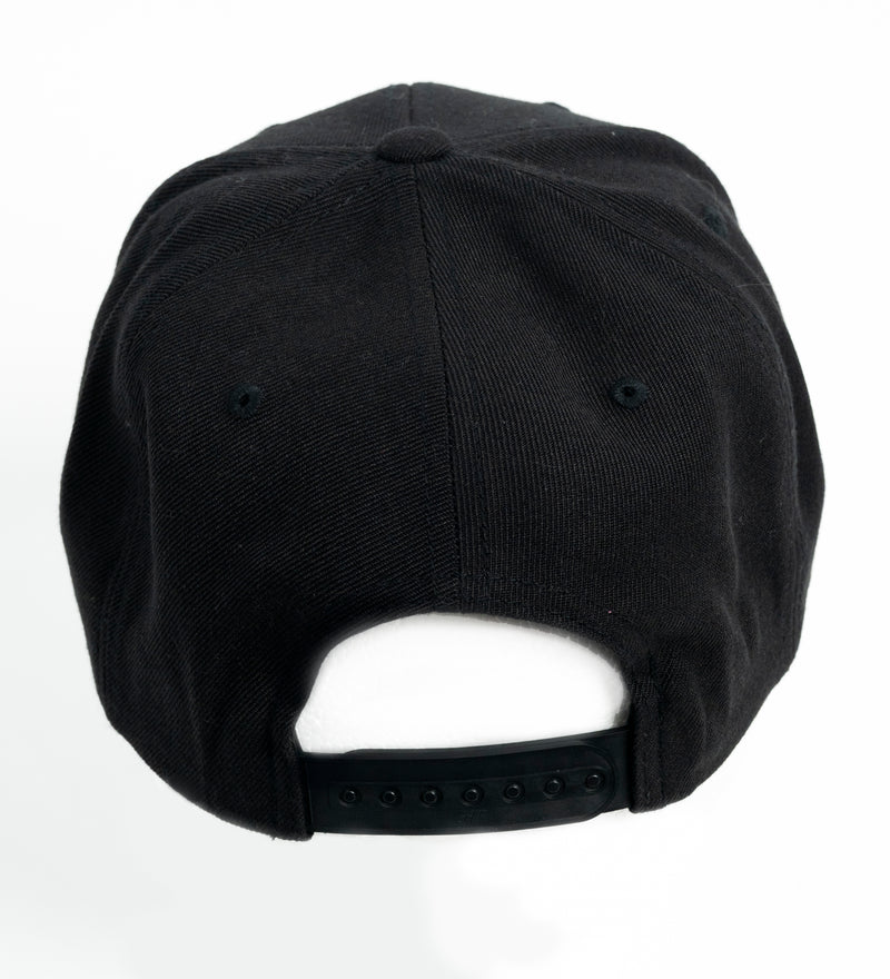 Casquette Noir visière platte noire et camouflage Traktiq