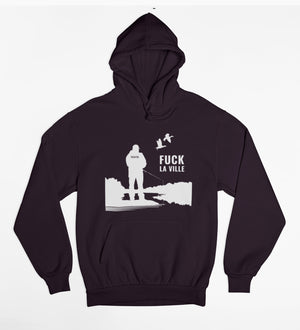 Fuck la ville - Hoodie Homme - Pêche