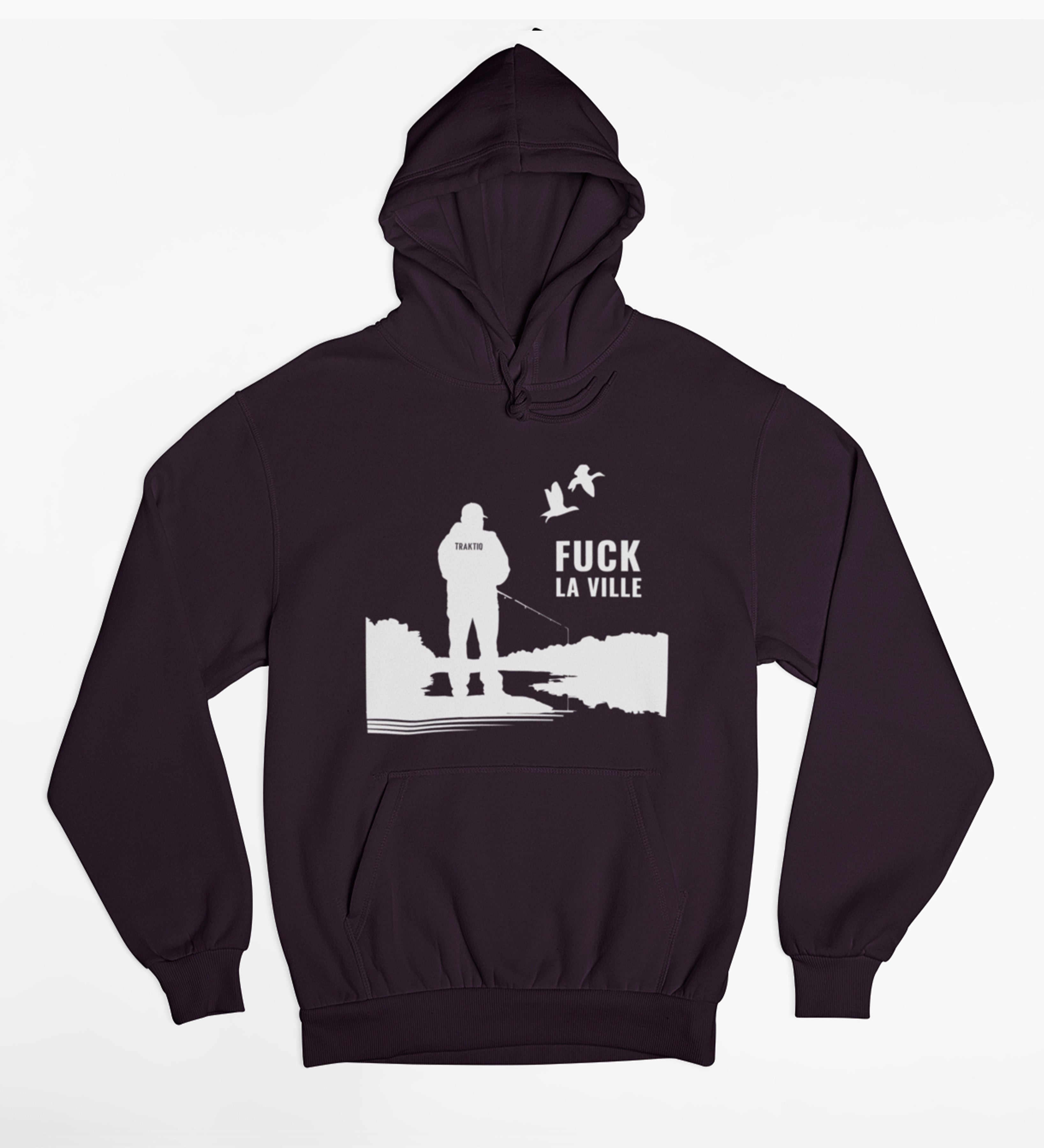 Fuck la ville - Hoodie Homme - Pêche