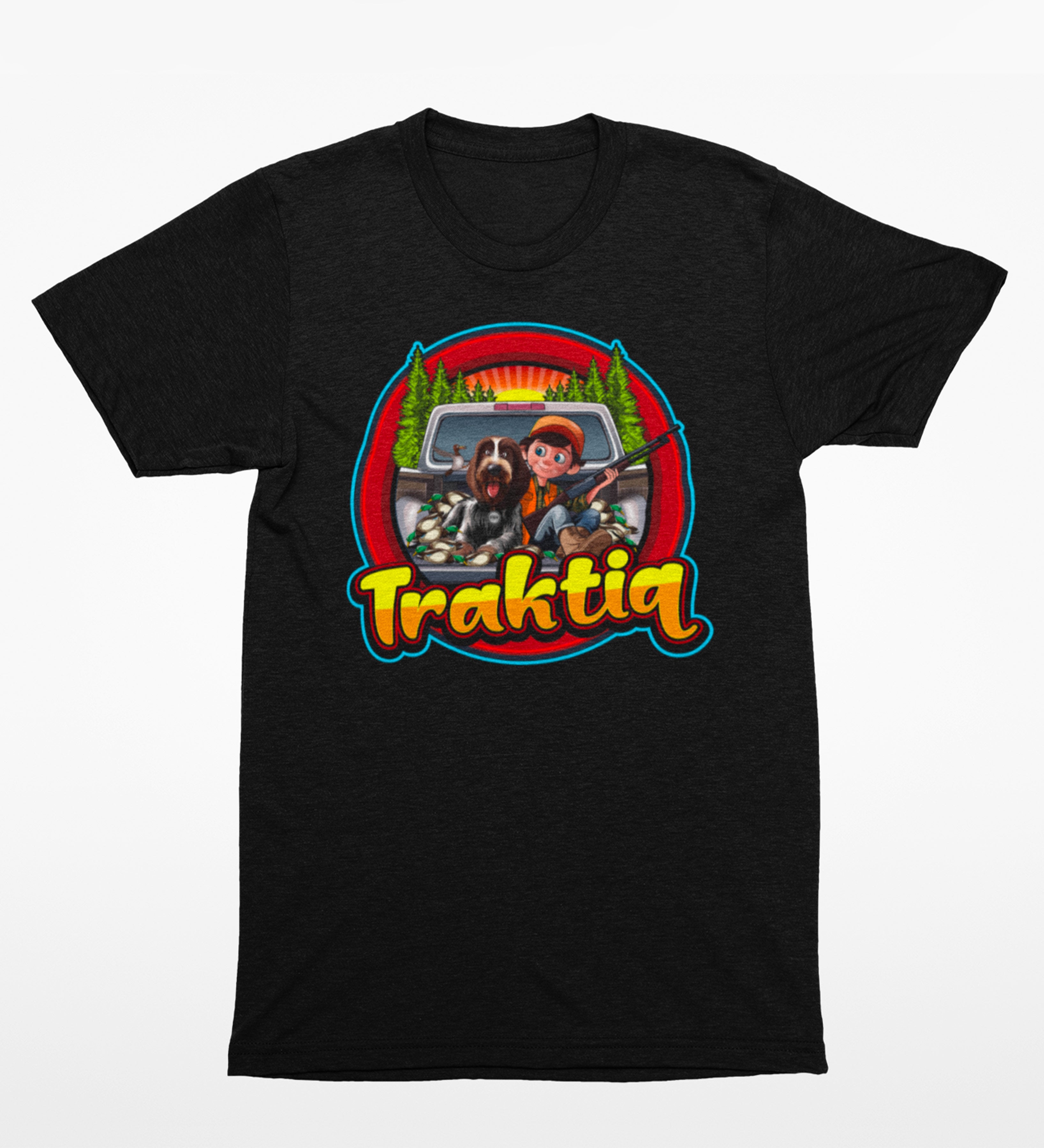T-Shirt noir - enfant - fiston et son compagnon