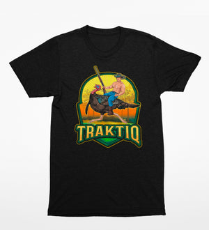T-Shirt noir - Cowboy dindon